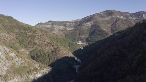 Εναέρια Οροσειρά Ροδόπης Βουλγαρία — Αρχείο Βίντεο
