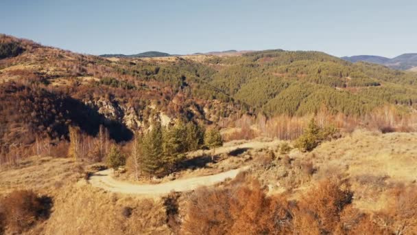 Aerial Blagoevgrad Landscape Bulgaria Nature — Stock Video