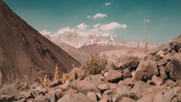 Mountains Embalse Yeso Chile — стоковое видео