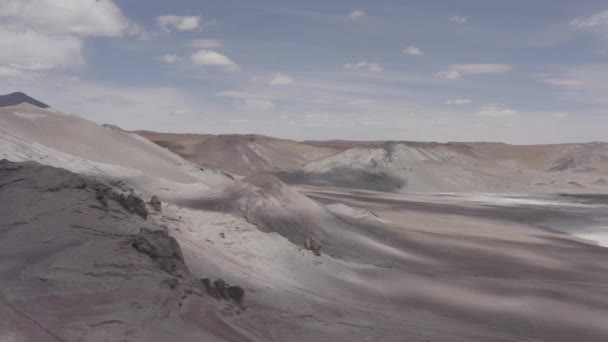 Aerea Paesaggi Lunari Paso Sico Cile — Video Stock