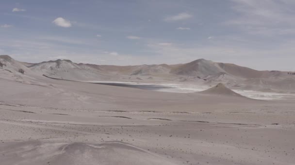 Aerial Krajobrazy Księżyca Paso Sico Chile — Wideo stockowe