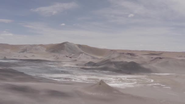 Aerial Krajobrazy Księżyca Paso Sico Chile — Wideo stockowe