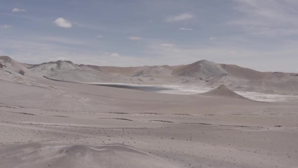 Antenne Mondlandschaften Bei Paso Sico Chile — Stockvideo