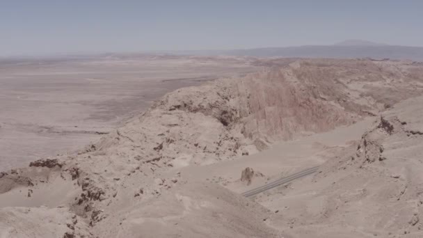 Aérea Valle Luna Desierto Atacama Chile — Vídeos de Stock