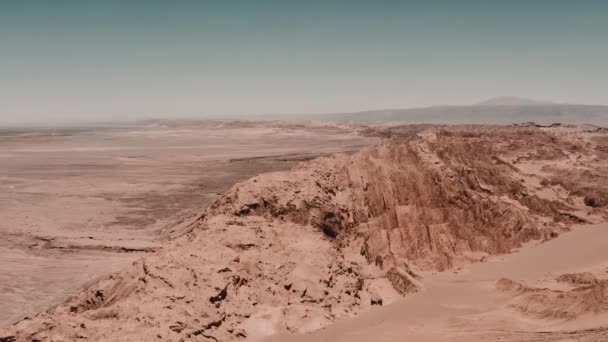 Antenne Valle Luna Atacama Wüste Chile — Stockvideo