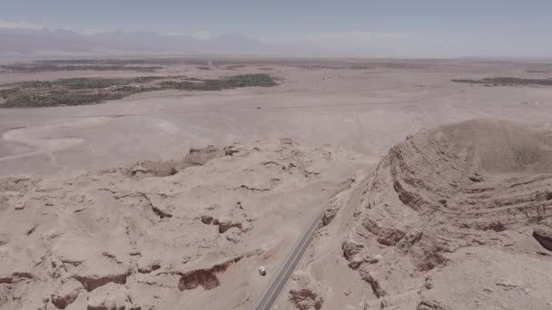 Aerial Valle Luna Atacama Woestijn Chili — Stockvideo