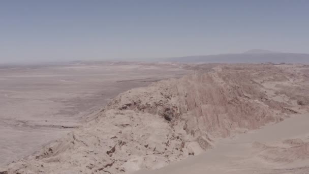 Aerial Valle Luna Atacama Desert Chile — Stock Video