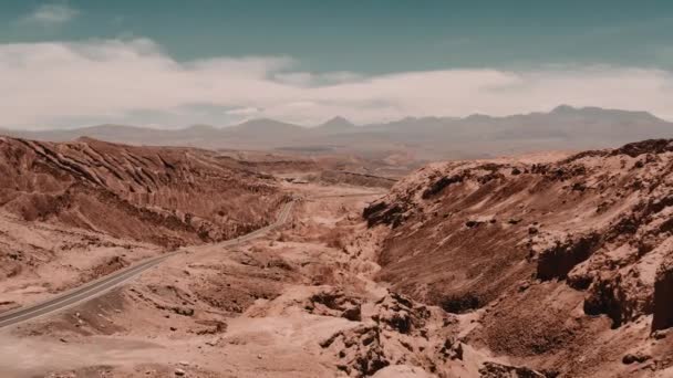 Légi Valle Luna Atacama Sivatag Chile — Stock videók