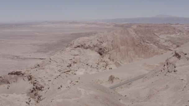 Aérea Valle Luna Desierto Atacama Chile — Vídeo de stock