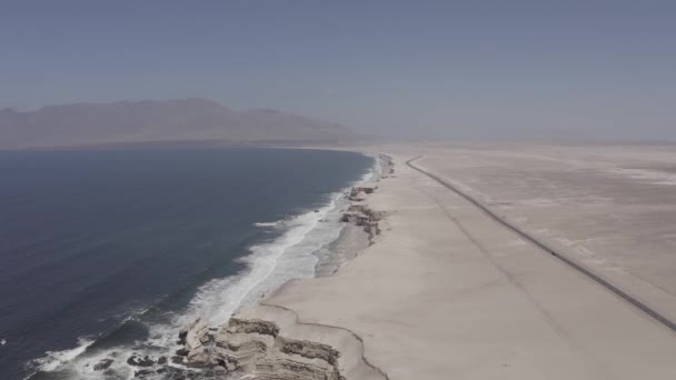 Aerial Ακτογραμμή Portada Στην Antofagasta Χιλή — Αρχείο Βίντεο