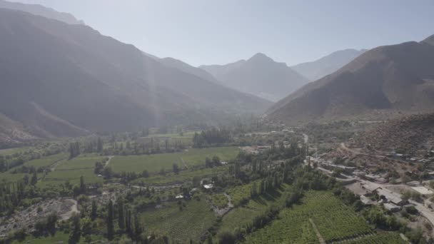 Aerial Tulahuen Hogar Los Lapislazuli Chile — Vídeos de Stock