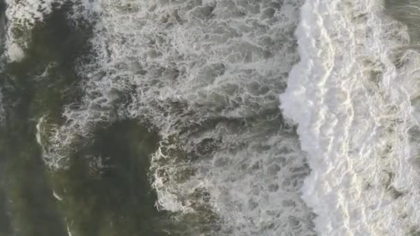 Letecké Video Vln Shora Playa Chigualoco Chile — Stock video