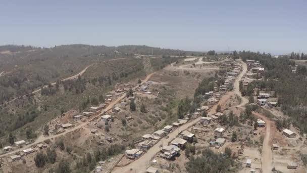 Αεροφωτογραφία Της Πόλης Valparaiso Της Χιλής — Αρχείο Βίντεο