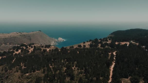 Laguna Verde Şili Deki Plajın Hava Görüntüsü — Stok video