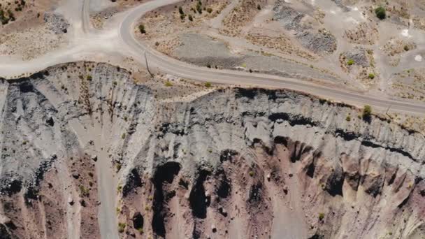 Vue Aérienne Drone Cordillère Los Andes Camino Embalse Yeso Chili — Video