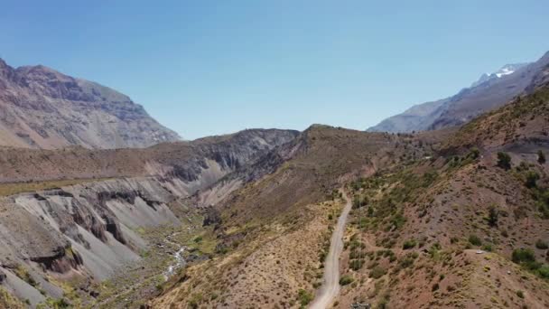 Camino Embalse Yeso의 Cordillera Los Andes — 비디오