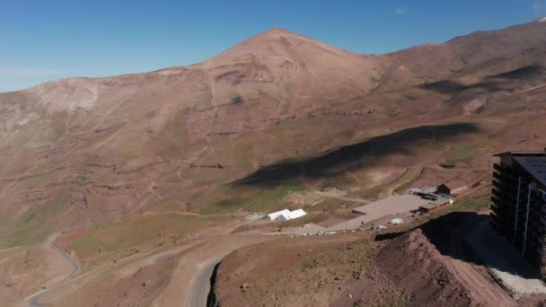 チリのヴァレネバドの航空ビデオ — ストック動画