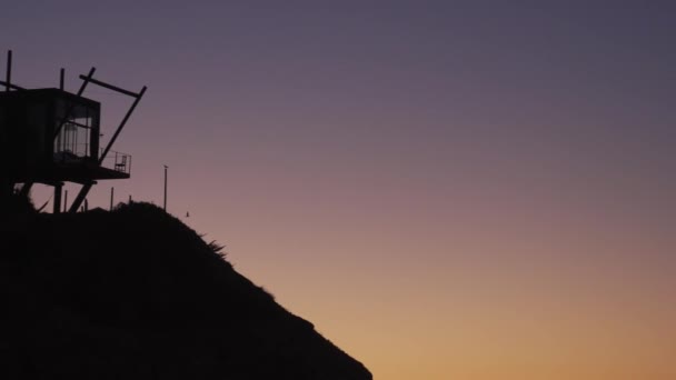 智利海岸一幢房子的轮廓 — 图库视频影像