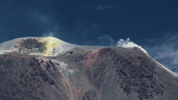 Closeup View Spouting Putana Volcano Lots Heat Waves Chile — Vídeo de Stock