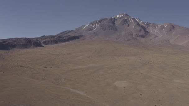 Aerial Camino Paso Socompa Border Chile Argentina Flat Version — Αρχείο Βίντεο