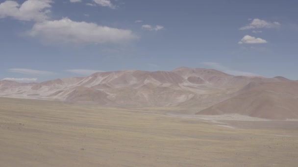 Aerial Camino Paso Socompa Border Chile Argentina Flat Version — стокове відео
