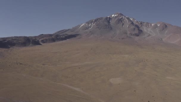 Aerial Camino Paso Socompa Border Chile Argentina Flat Version — Vídeos de Stock