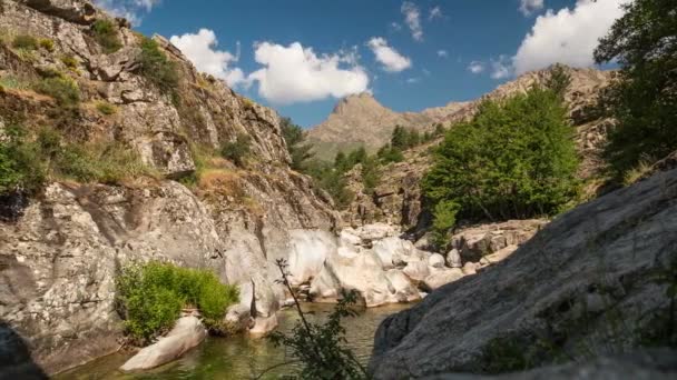 Restonica Valley Corsica Frankrijk — Stockvideo