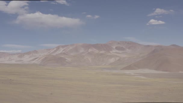 Aerial Camino Paso Socompa Border Chile Argentina Flat Version — Wideo stockowe