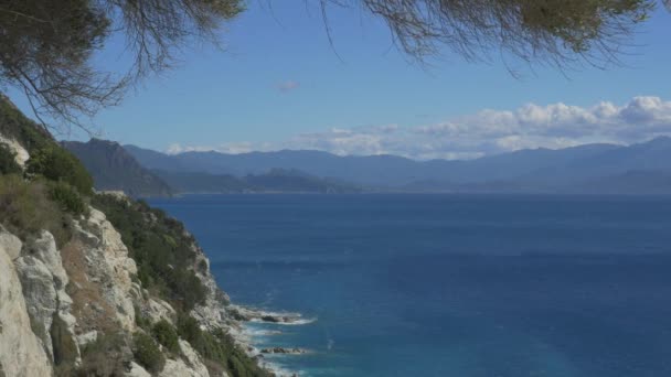 Korsika Strände Und Landschaften — Stockvideo