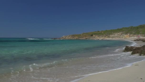 Playas Paisajes Córcega — Vídeo de stock