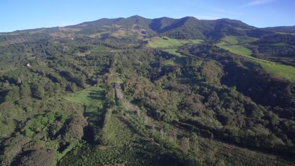 Parque Nacional Juan Castro Blanco Costa Rica Uitzicht — Stockvideo