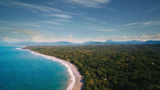 Playa Manzanillo Costa Rica Prachtig Uitzicht — Stockvideo