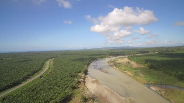 Aerial Video Rio Savegre Costa Rica — Stock Video