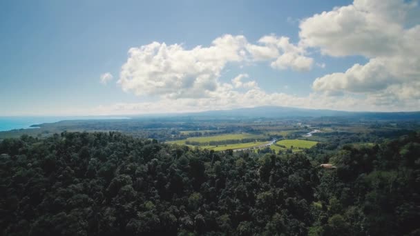 Aerial Drone View Golfo Colorado Costa Rica — Stok video