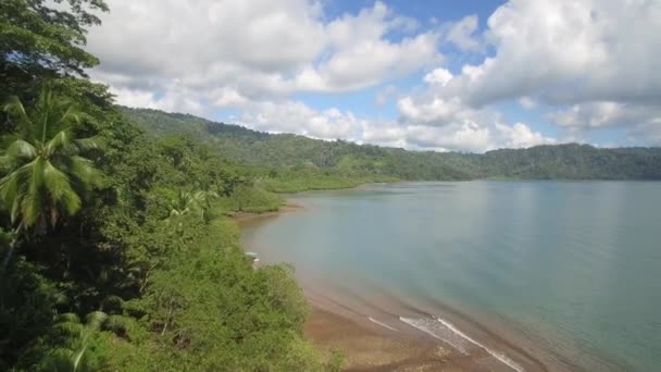 Aerial Drone View Golfo Colorado Costa Rica — Stockvideo