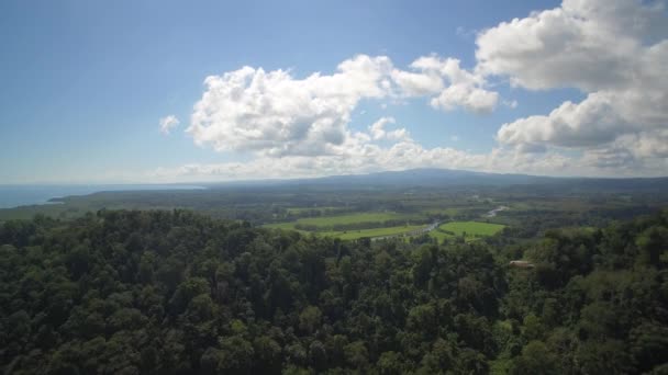 Aerial Drone View Golfo Colorado Costa Rica — Vídeos de Stock