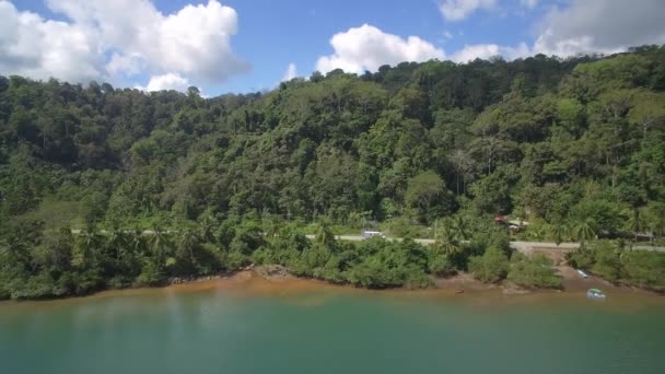 Aerial Drone View Golfo Colorado Costa Rica — Αρχείο Βίντεο