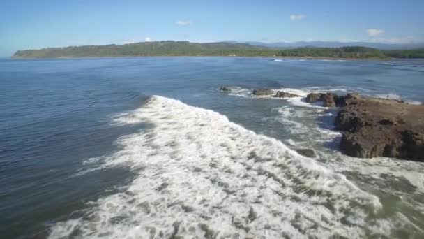 Aerial Guacalillo Cliffs Costa Rica Veja — Vídeo de Stock