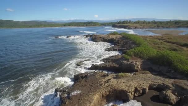 Aerial Guacalillo Cliffs Προβολή Κόστα Ρίκα — Αρχείο Βίντεο