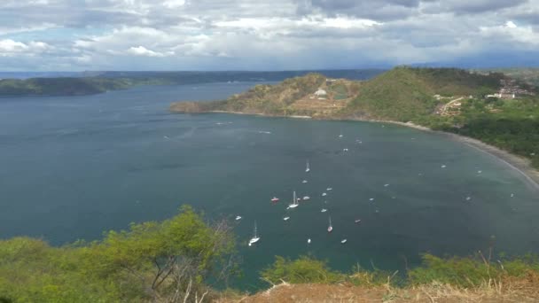 Beautiful View Tropical Beach Costa Rica — Vídeos de Stock