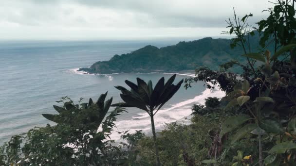 Beautiful View Tropical Beach Costa Rica — Stock Video