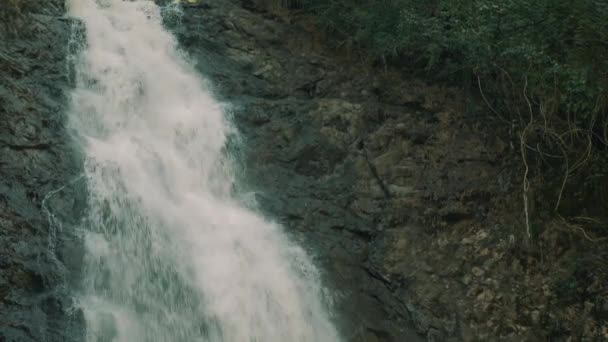 Şelale Cascada Montezuma Kosta Rika — Stok video