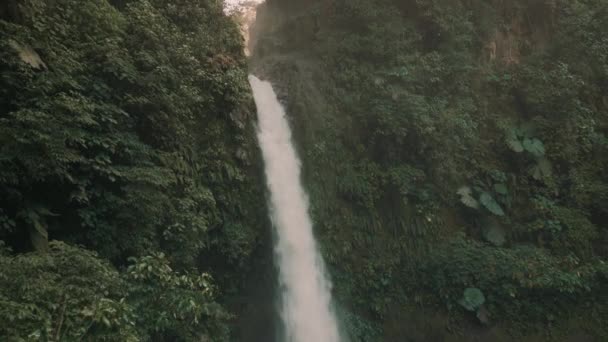 Beautiful View Waterfall Catarata Paz Costa Rica — Αρχείο Βίντεο