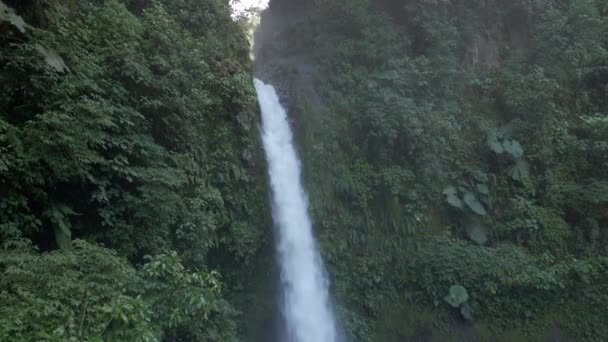 Beautiful View Waterfall Catarata Paz Costa Rica — Stock video