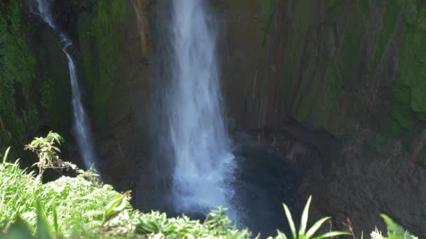 Cachoeira Enorme Catarata Del Toro Costa Rica — Vídeo de Stock