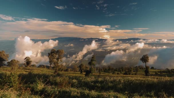 Irazu Volcano National Park Costa Rica Utsikt — Stockvideo