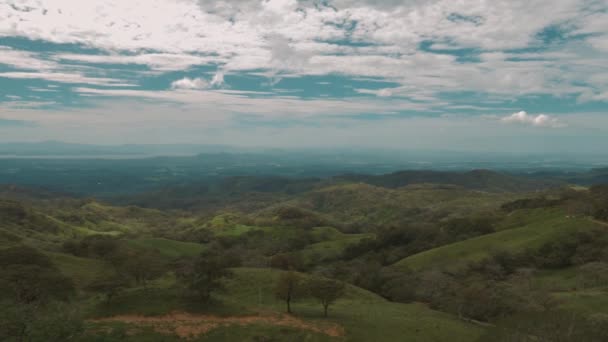 Gyönyörű Kilátás Nyílik Costa Rica Highlands — Stock videók