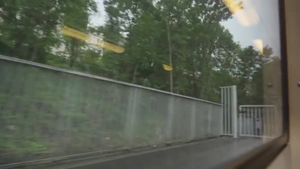 기차로 파리에서 베르사유까지 프랑스 — 비디오