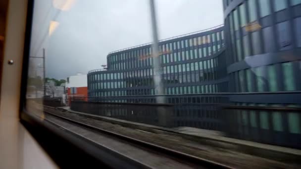 Conducir Tren Desde París Versalles Francia — Vídeo de stock