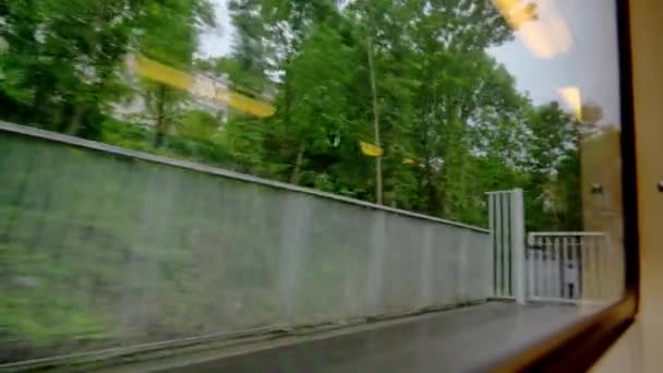 Trem Paris Para Versalhes França — Vídeo de Stock